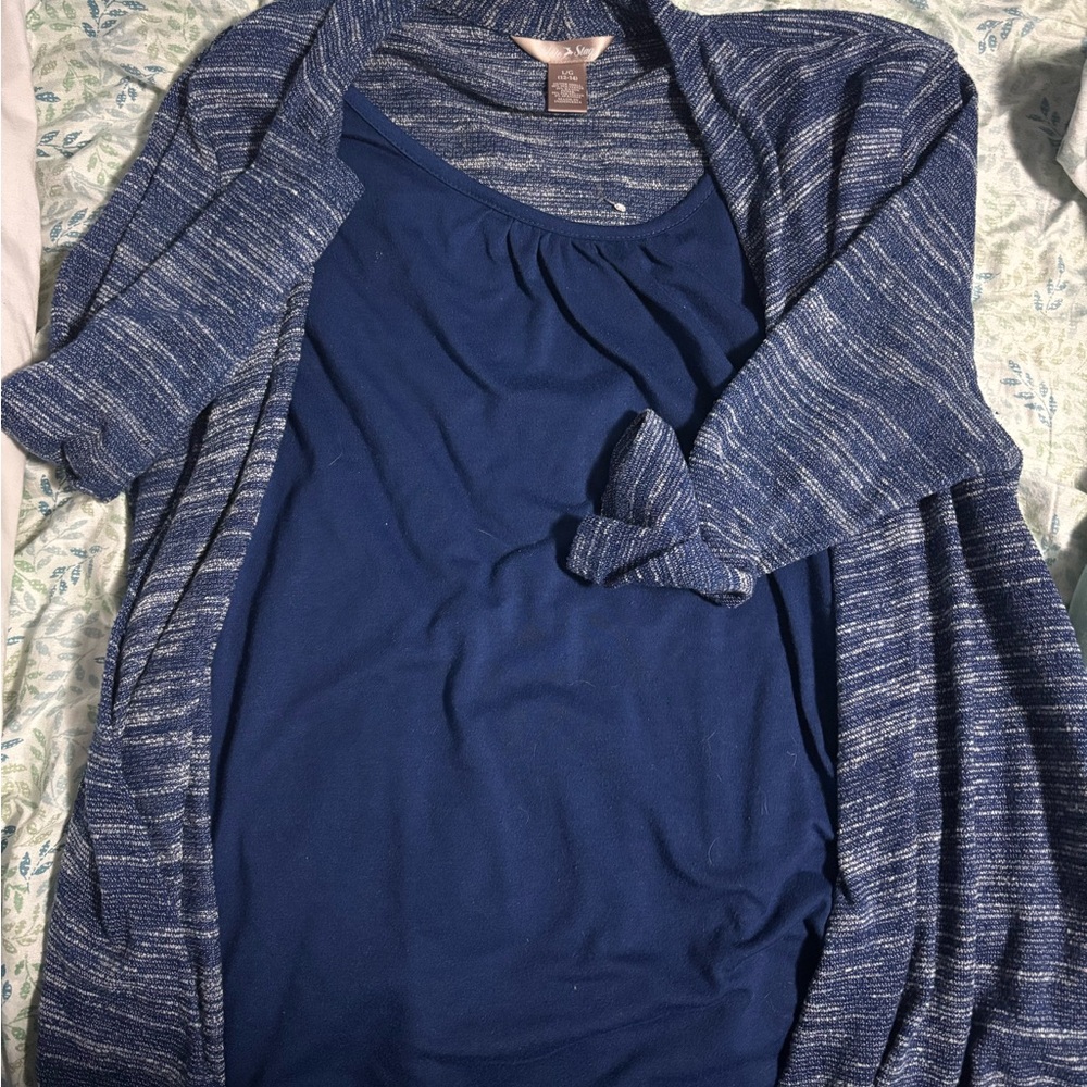 Women's Blue Shirt and Sweater